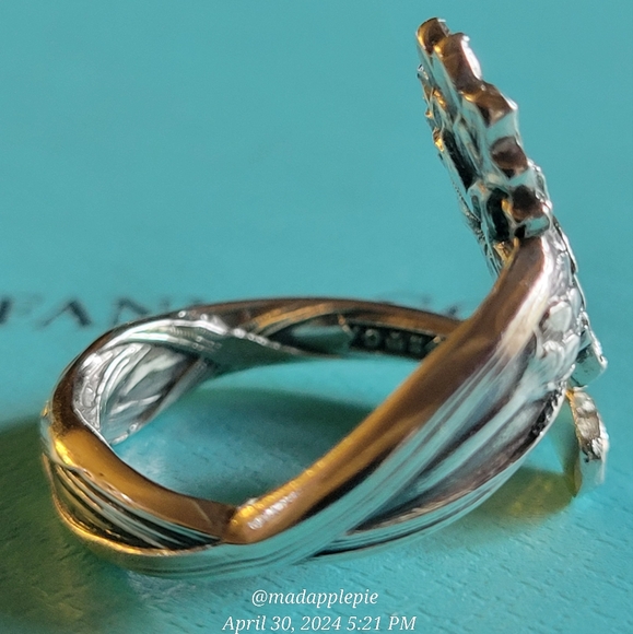 1885 Tiffany & Co. Ragged Sailor Spoon Ring in Sterling Silver Luxury Vintage 37 - Picture 8 of 14